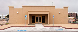 The recently completed Building 805 sits empty at Fort Bliss in El Paso, Texas.